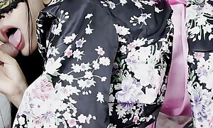 Creampie Thai Oriental Buckle Cosplay Sexy Kimono, Japan Yukata with Fat Long Cock
