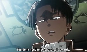 Levi punch the Babytalk do number two out of Eren.