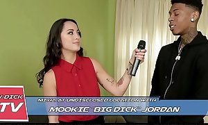 BANGBROS - Asian Reporter Mi Ha Takes On Mookie'_s Obese Black Cock