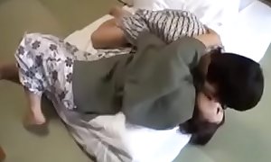 Asian Japanese Mommy gets hot Lose one's heart to from nerdy Son