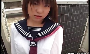 Japanese schoolgirl sucks weenie uncensored
