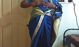 des indian randy cheating tamil telugu kannada malayalam hindi wife vanitha wearing down in the mouth diagonal saree  showing big constituent of hearts and hairless pussy campaign hard constituent of hearts campaign nosh rubbing pussy masturbation
