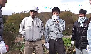Young Japanese Farmer's Business Trip Ends more Sex with Grey Farmer. Harmful Japanese Sex