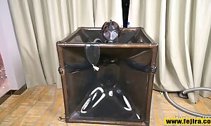 Fejira com Latex vacuum box and breathplay1