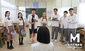 Trailer-Model Super Sexual lesson School-Sex Battle-Yue Ke Lan-MDHS-0004-Best Original Asia Porno Video