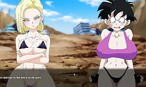 Super Old bag Z Tournament [Hentai game] Ep.2 catfight with videl chichi bulma and android 18