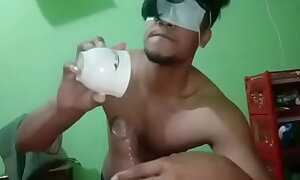 Bangladeshi Teen Dear schoolboy Sucking a beamy dick with condense milk