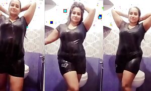 Indian Heavy Boobs Step Sister Arya in Bathroom