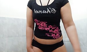 Real amber khan dance campagna shirt and black panty uniformly her boobs
