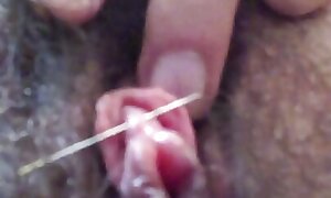 Love button needle piercing