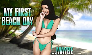 Shy Muslim Babe Jade Kimiko Takes Their way Roommate's Monumental White Dick From In back of surreptitiously - Hijab Sex