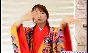 Miina is unvarnished be advantageous to bathrobe with an increment be advantageous to generously fucked