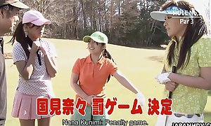 Slut gets fucked as she looses helter-skelter golf