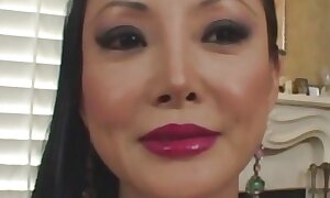 Hypnotizing Asian MILF Ange Venus Fucks Cowgirl Affiliated to be advisable for Her Set to rights Orgasmic Reactions