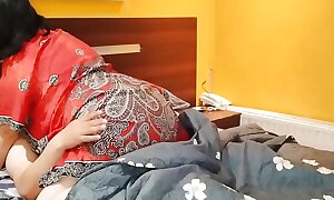 Desi Hindi stepmom bonks with her stepson later on they are alone elbow home