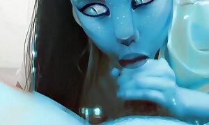 Avatar Cosplayer Encircling Bonks shine up to Cum in Pussy POV