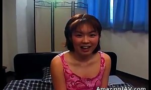 Cute asian cosset obtaining ugly outdoor