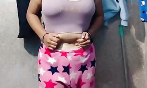Sexy girl go uphill her blouse and showcased her juicy natural tits and played with her nipples