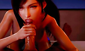 Tifa Lockhart Purple Duds Blowjob Firm Fucked Final Fantasy Curvaceous