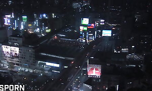 Hot Night of Sexual intercourse in Tokyo City Fucking a Sexual intercourse Teen Erena